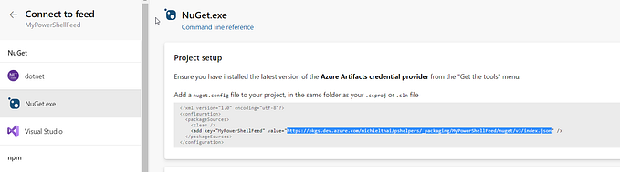 Publish a PowerShell Module in an Azure Artifacts Nuget Feed
