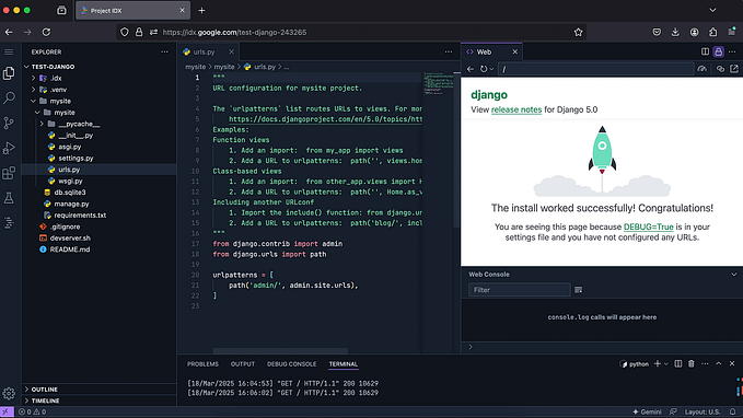🚀 Django + Google Project IDX: A Game-Changer for Developers ⚡?