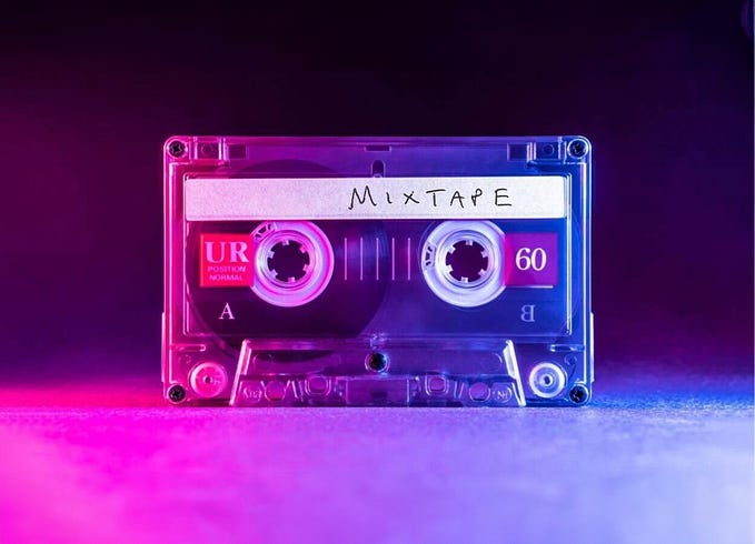 A mixtape cassete.