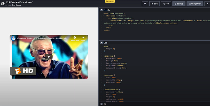 A Perfect Video Container with CSS