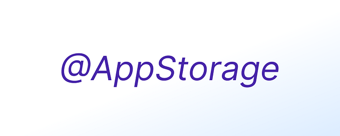 The text of AppStorage in reference to the SwiftUI property wrapper