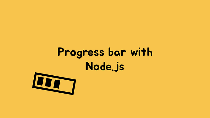 How to make console progress bar with Node.js