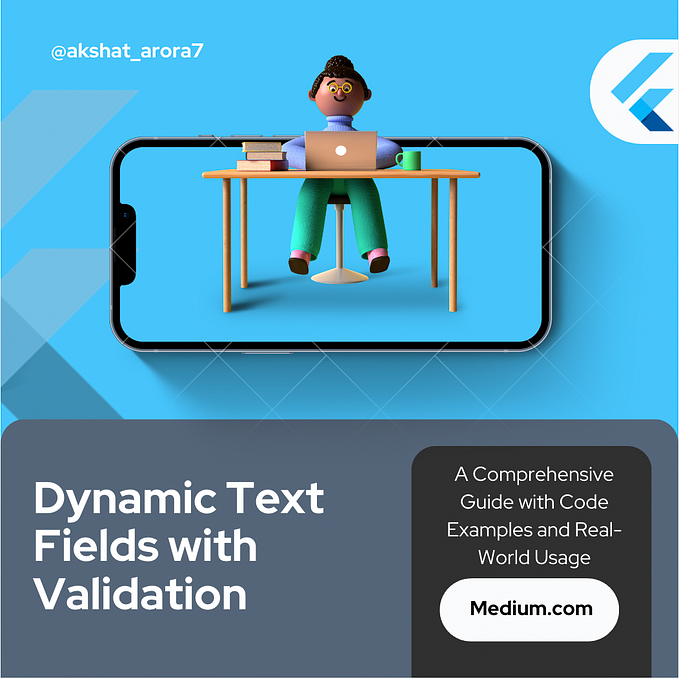 Creating Dynamic Text Fields with Validation in Flutter: Storing Data in JSON Format