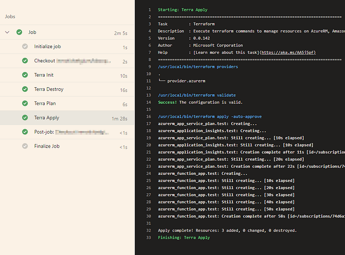 How to run Terraform tasks in Azure Devops