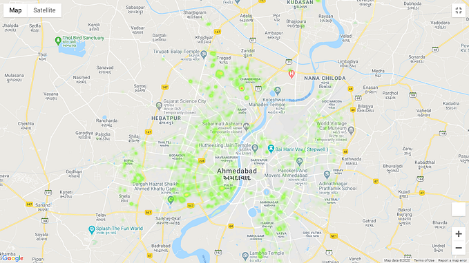 Heatmap with Python and GoogleMaps Tutorial