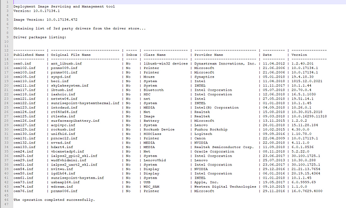 Clean FileRepository Folder in DriverStore (Windows 10)