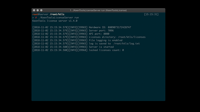 KeenTools License Server Manual