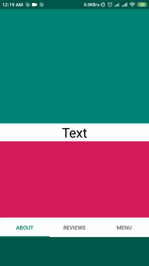 Clip TabLayout on top on scroll Android
