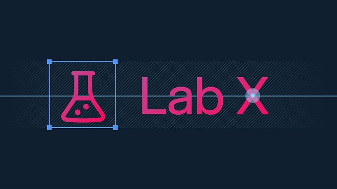 Icon of a lab bottle aligned to the line height of the label.