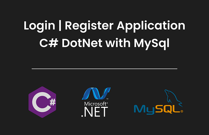 rBuilding a Login Form Application with C# .NET and MySQL Database