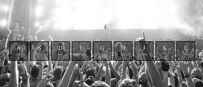 Javascript drum kit challenge