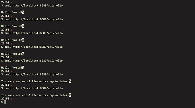 Implementing Rate Limiting in Spring Boot with a Custom Filter