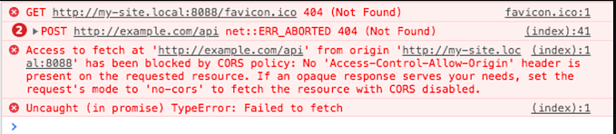 CORS handling using a reverse proxy