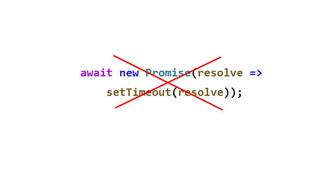 Novel alternative to setTimeout()