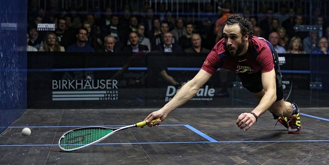 The most outstanding male squash players