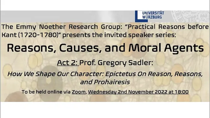 How We Shape Our Character: Epictetus on Reason, Reasons, and Prohairesis (part 1)