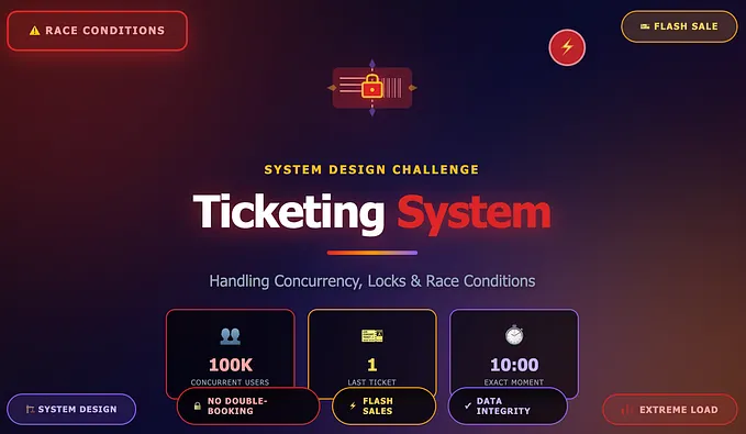 Building a Ticketing System: Concurrency, Locks, and Race Conditions