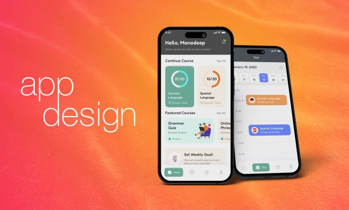 Hot Deals! I will design amazing ui ux for mobile and web app user ...