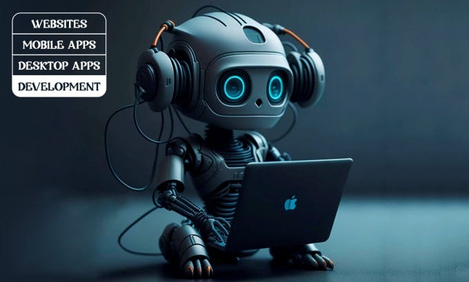 AI-powered website development process flowchart
