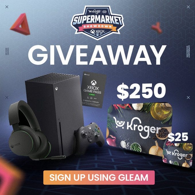 Kroger Supermarket Showdown Xbox Giveaway worldgiveaways Medium