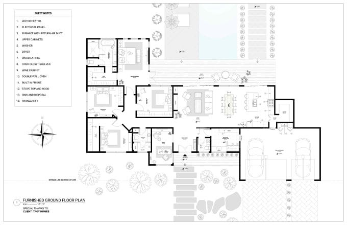 I will draw architectural plans in autocad 2d