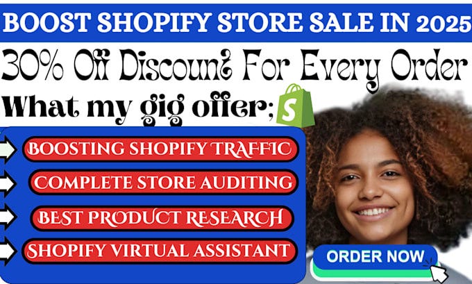 I will boost shopify dropshipping store sales, shopify marketing, shopify manager