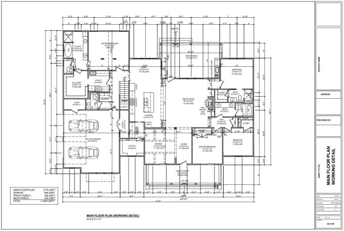 I will draw architectural floor plan in autocad 2d