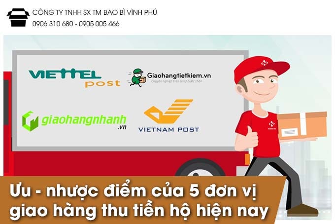 So sánh ưu — nhược điểm của 5 đơn vị giao hàng thu tiền hộ hiện nay