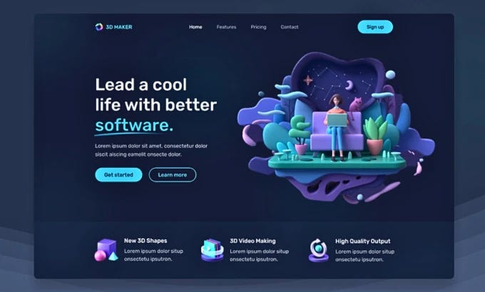 Design 3d Animated Website Spline 3d Animation Webflow Spline Lottie 