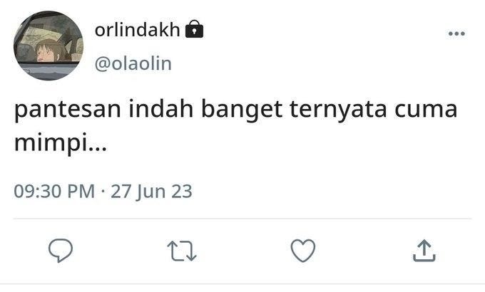 Dream of you (mimpi jodoh tapi ga jelas mukanya)