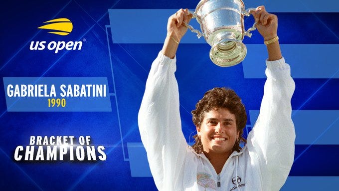 TENNIS GABRIELA SABATINI Champion US Open 1990 - Tenis Tie Break
