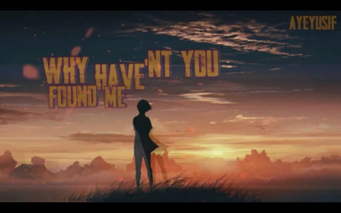 Stunning animated lyrics video, cinematic or trendy hand drawn