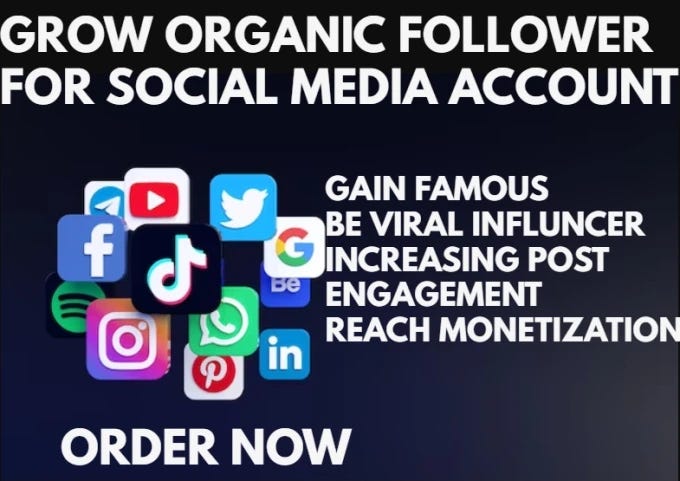 grow and promote social media page, instagram, youtube, twitter