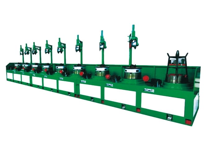 Straight Line Wire Drawing Machine LZ9/1200+Spool Take-up Machine GS ...