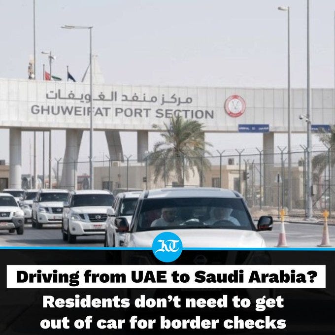UAE Unveils Convenient DriveThrough Border System for Travel to Saudi Arabia by Abdel Qasim