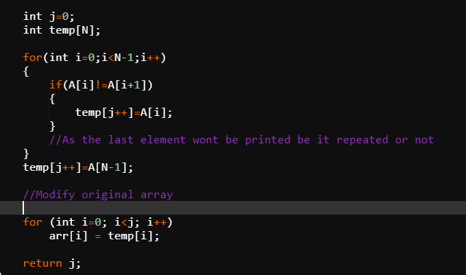 Remove Duplicates In Sorted Array | By Shreya | Dev Genius