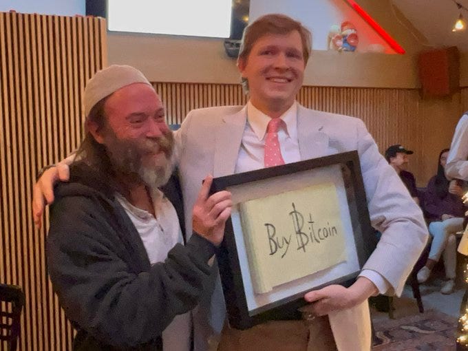 ‘Buy Bitcoin’ sign from Janet Yellen’s 2017 speech sold for $1 million ...
