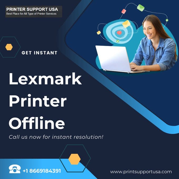 How to Reconnect an Offline Lexmark Printer? by printer supportusa