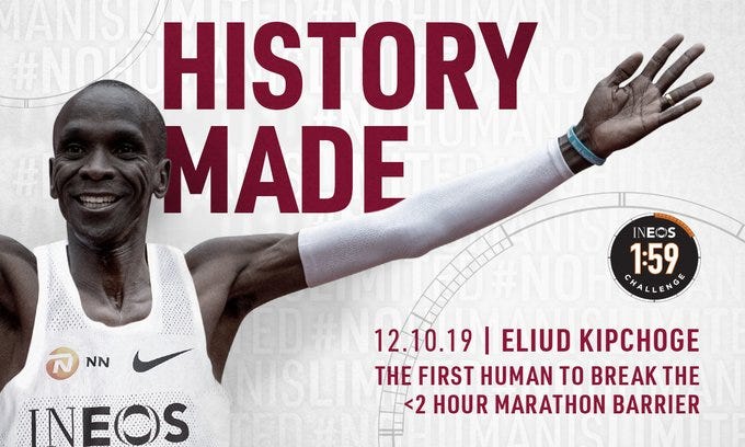 Eliud Kipchoge Becomes First Person to Run Marathon in Under 2 Hours
