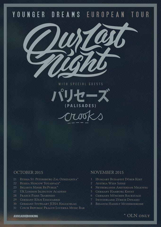 Younger Dreams European tour by Spread Their Sound Spread Their