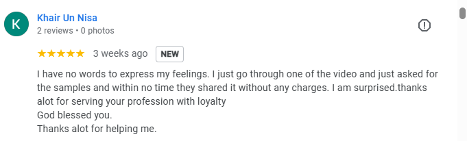 Google Review About Pebbles