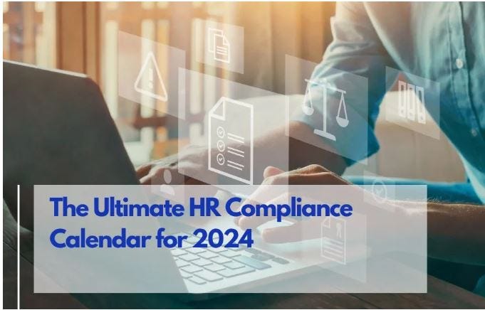 The Ultimate HR Compliance Calendar for 2024  by Promptpersonnel  Medium