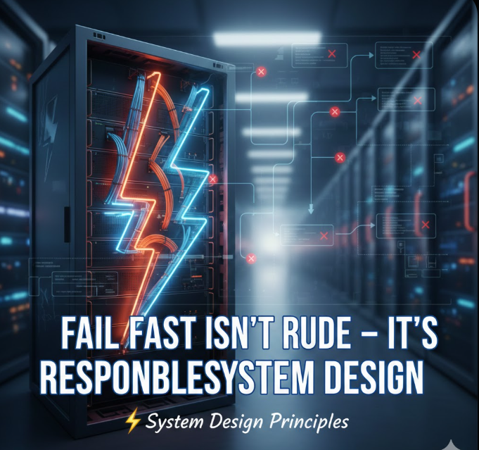 ⚡ “Fail Fast Isn’t Rude — It’s Responsible System Design”