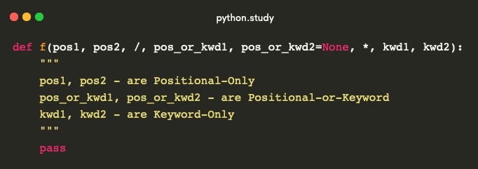 Keyword-Only and Positional-Only Parameters in Python | by AM | Medium