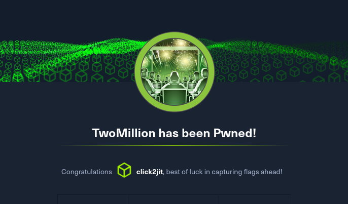 HackTheBox — TwoMillion. Write-Up | By Prasenjit Malakar | Medium