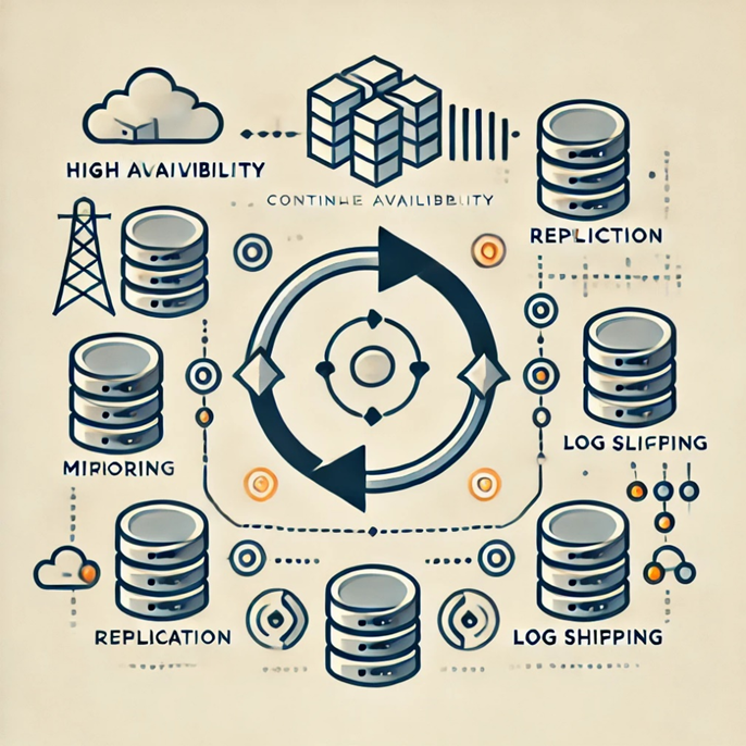 High Availability in SQL Server Mirroring, Replication, and Log