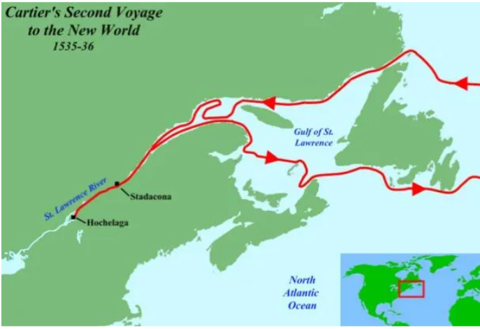 Cartier’s second voyage.
