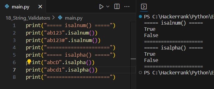 [Python] HackerRank : String Validators | by Aiya Aiyara | Sep, 2023 ...