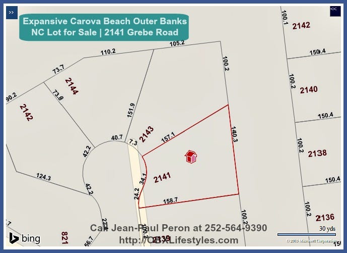 Expansive Carova Beach Outer Banks NC Lot for Sale 2141 Grebe Road