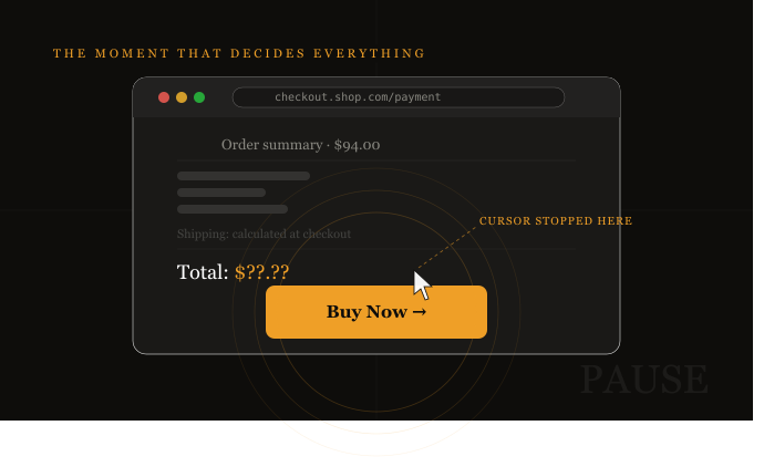 Why users hesitate right before converting (and what to fix)